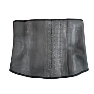 Ann Chery Colombia Latex Hook and Eye Shapewear Corset in Black, Size 38